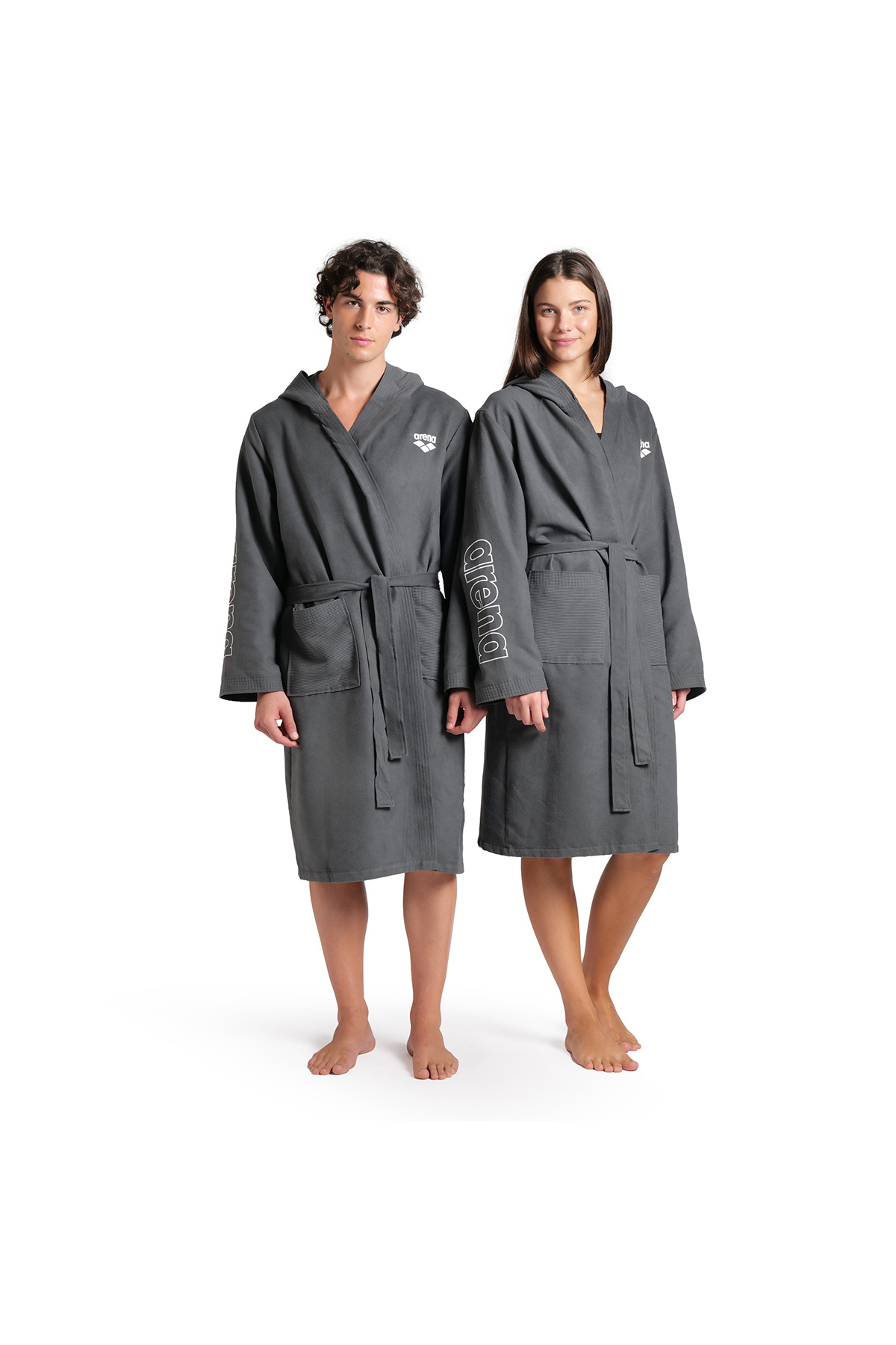 حوله حمام خاکستری Zeal Robe مدل Unisex 009032510 آرنا حوله پالتویی ARENA