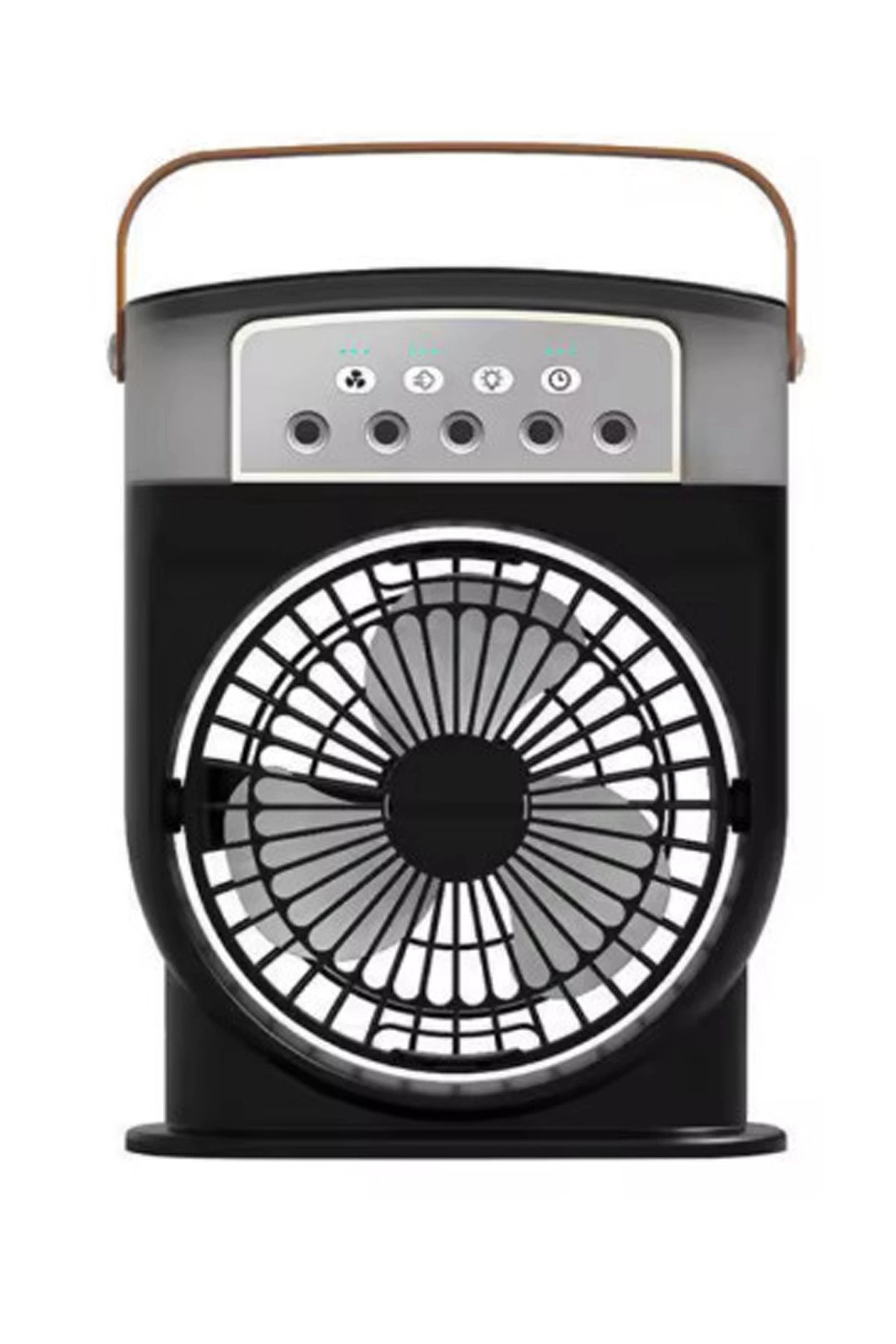 Epilons Şarjlı 600 Ml Su Hazneli Taşınabilir Masaüstü Vanilatör Güçlü Fan Ve 2000 Mah Pil Siyah