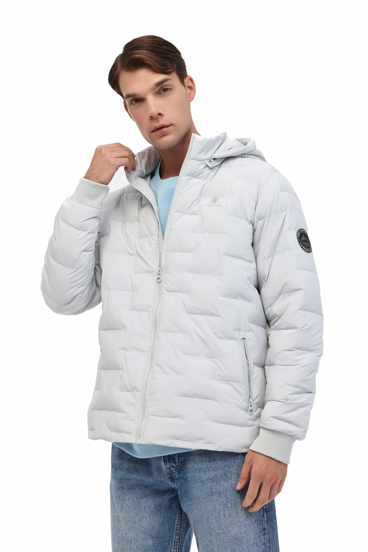 لامبرجک کاپشن مردانه خاکستری ML AMOTT COAT 5PR