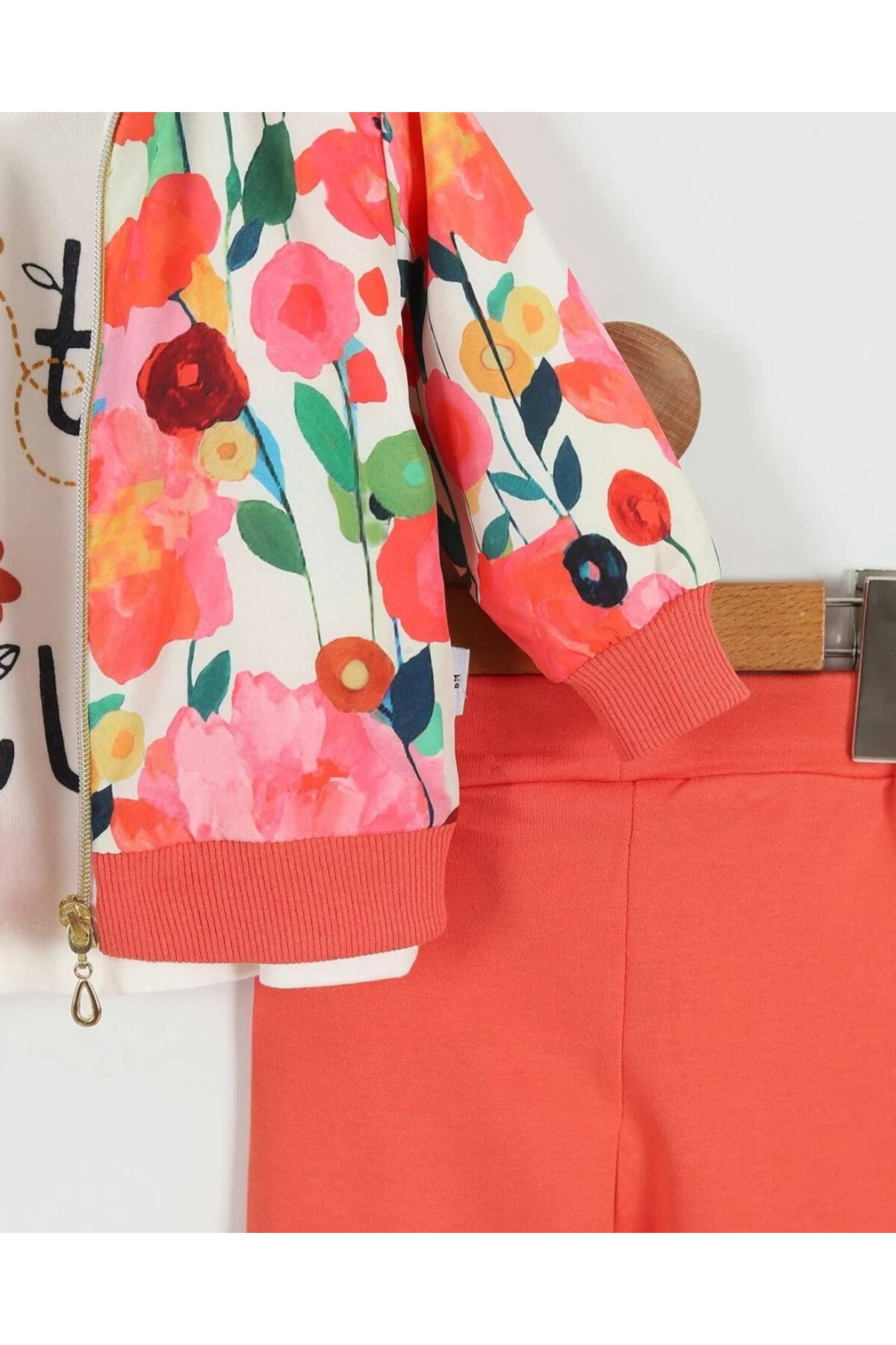 Ege Bebek Kız Bebek Yağmurluklu Kapüşonlu, 3 Parça Mevsimlik Alt Üst Takım l 3-6-9-12-18 Ay fotoğrafı 4 (önizleme)