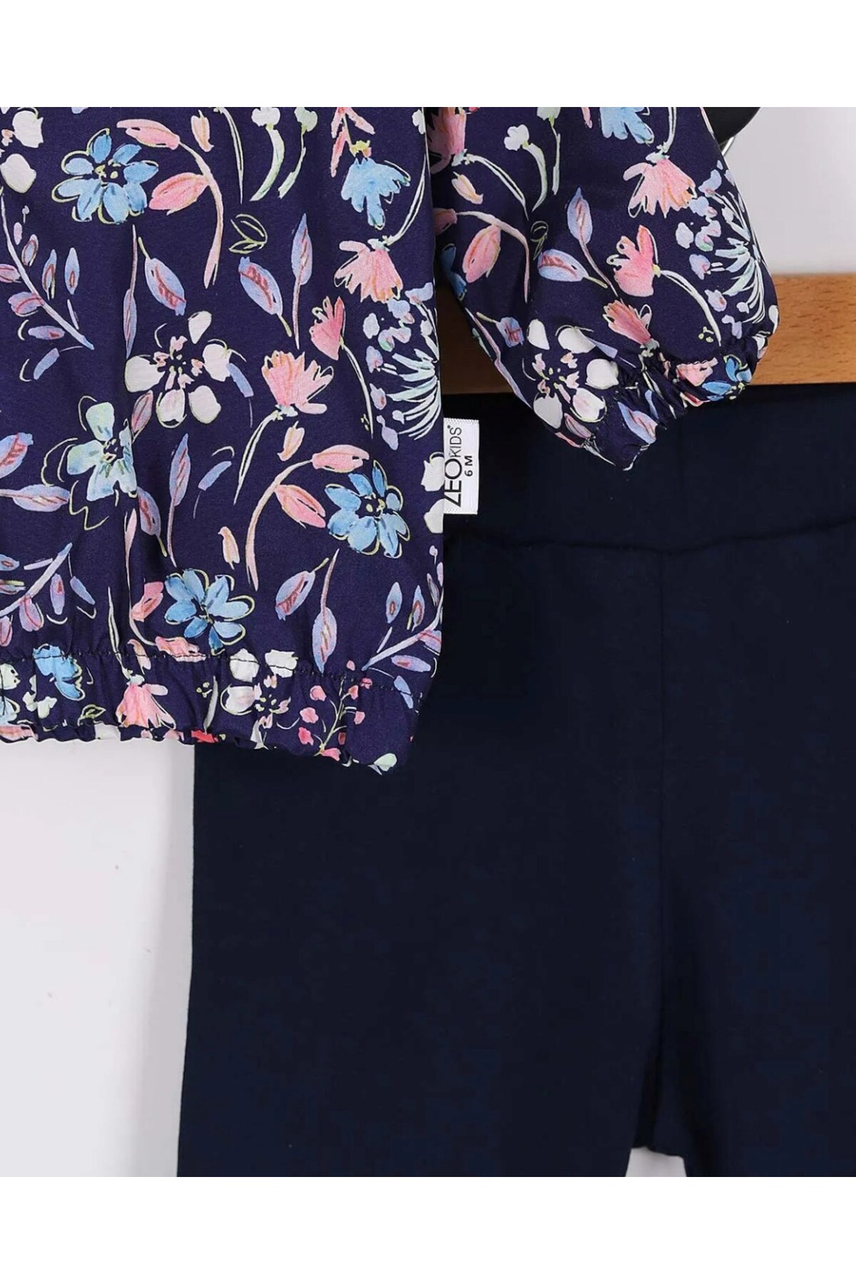 voyyo kids baby Kız Bebek Yağmurluklu Kapüşonlu, 3 Parça Mevsimlik Alt Üst Takım l 3-6-9-12-18 Ay fotoğrafı 3 (önizleme)