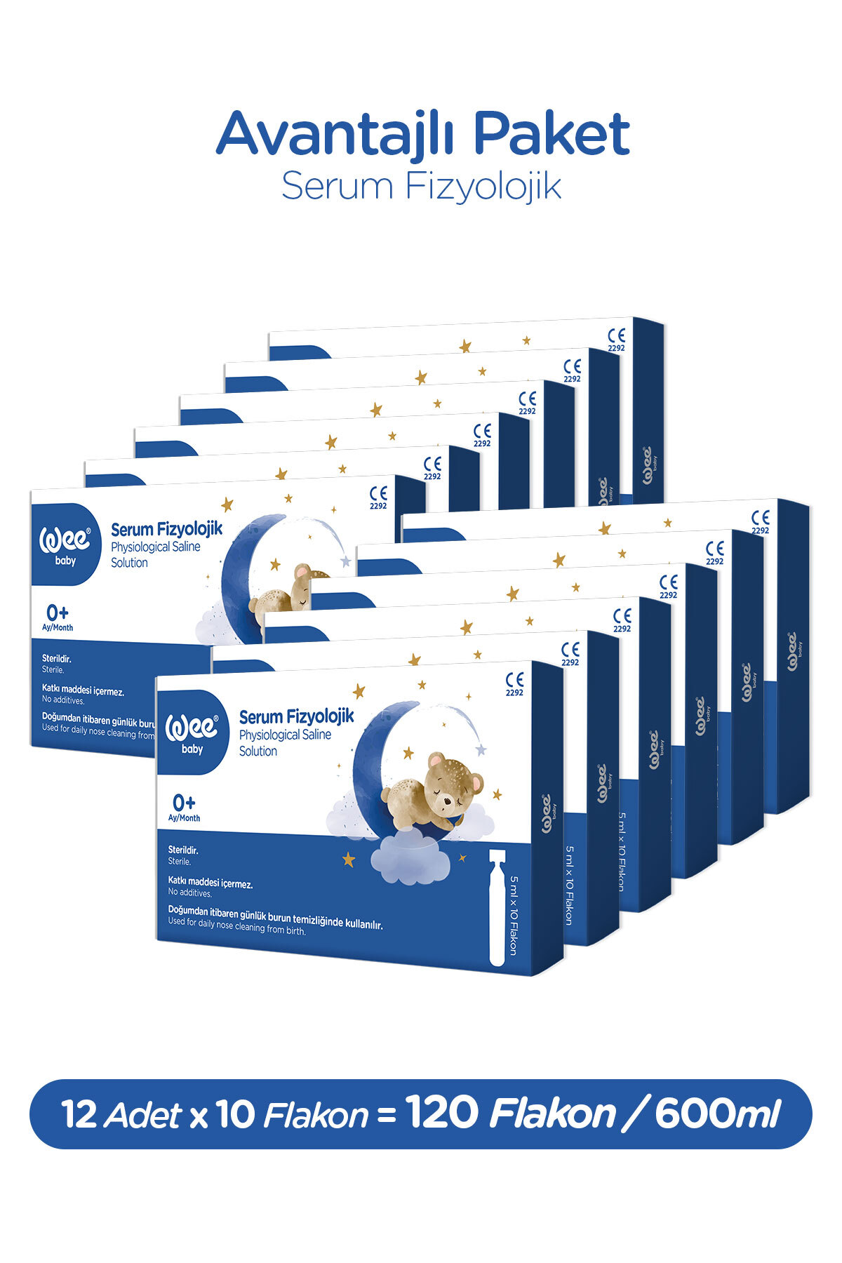 Wee Baby Serum Fizyolojik 10'lu (10x12 120 Adet) fotoğrafı 2 (önizleme)