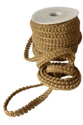 EL İŞİ DİY CRAFT Hasır Jüt Dantel Urgan Kurdele 1 Cm X 50 Metre El Işi Paketl...