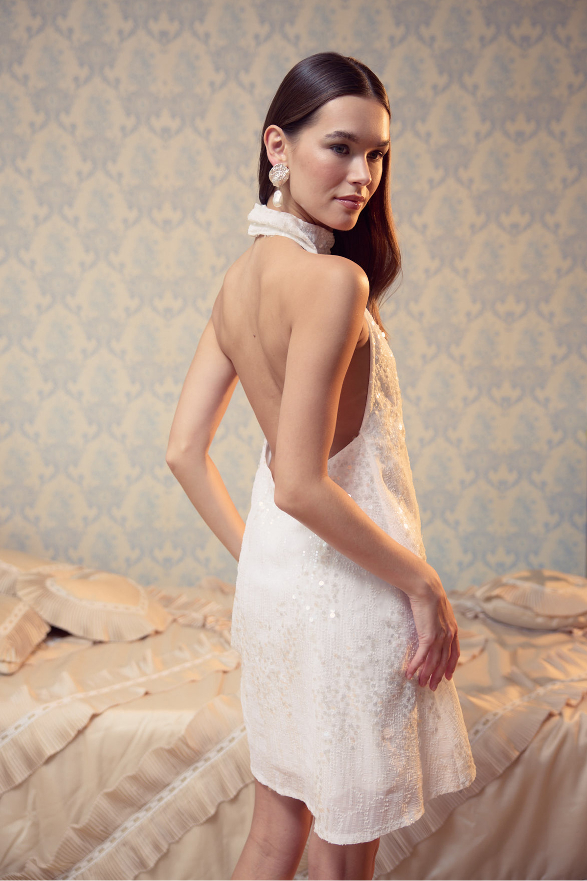 LAMODEMAPASS  Sorbe Payetli Elbise - Görsel 3