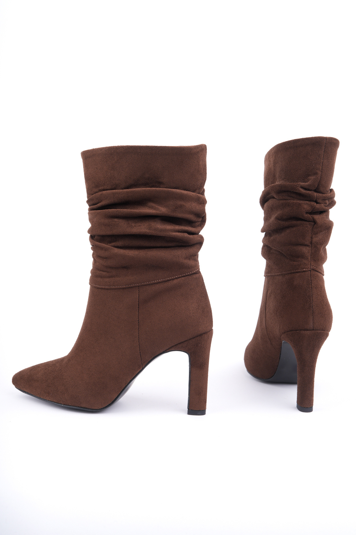 Madam Tarz  CNG-203 Körüklü İnce Topuklu Kısa Çizme - Görsel 2