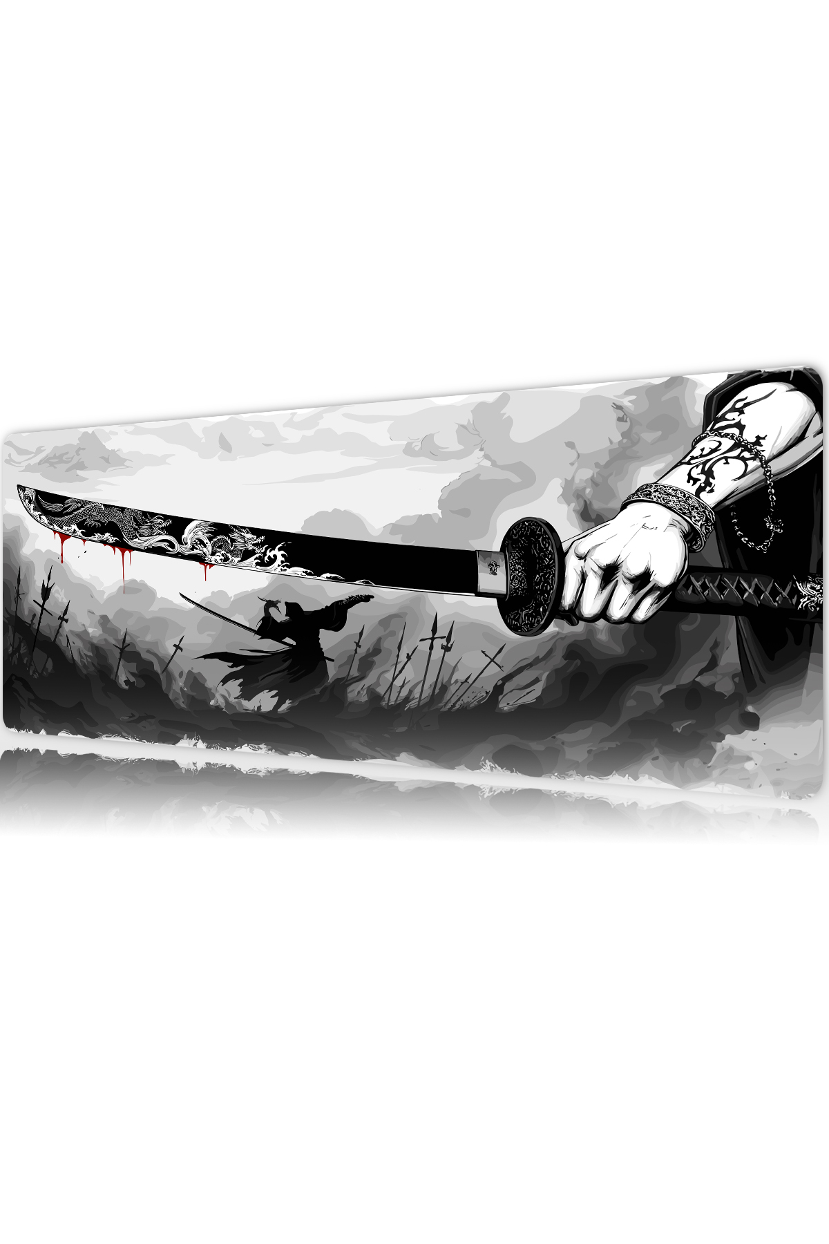 Steel of Dragon Second Gaming Gaming Mouse Pad 80x30 cm 3mm Mousepad