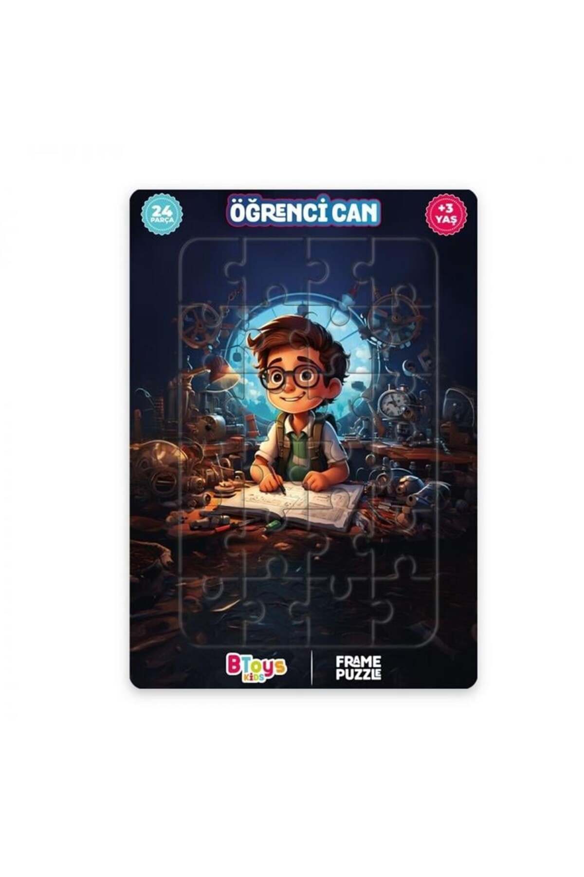 BToys KIDS 24 PARÇA PUZZLE ÖĞRENCİ CAN