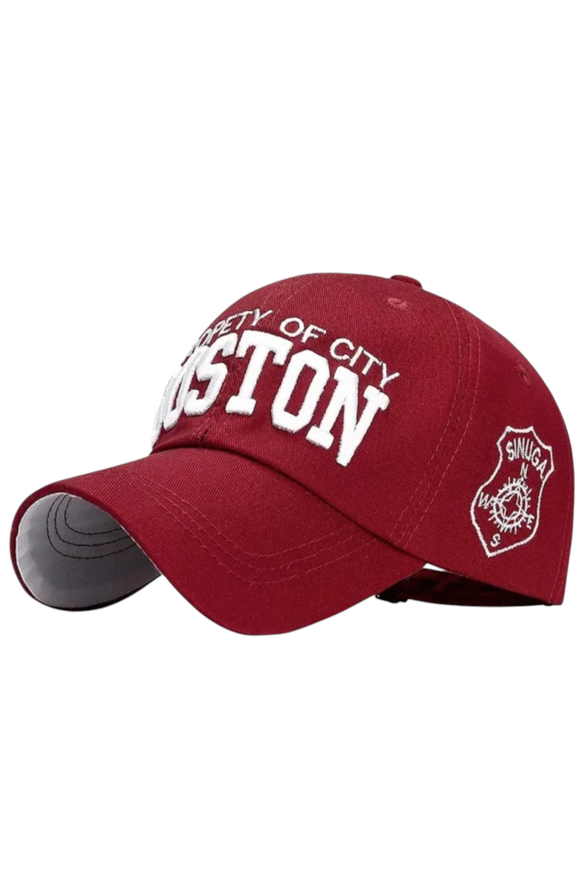 Şapka Market  Boston Vintage Bordo Kep Şapka