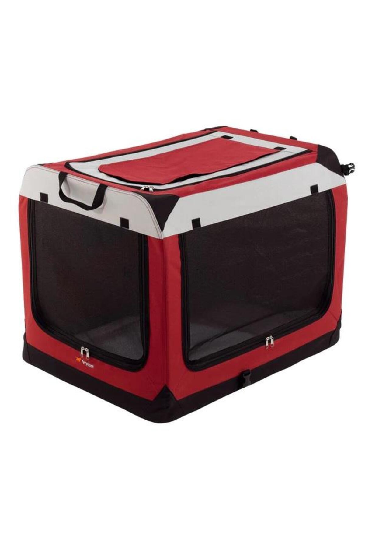 AboutThePerfect Genişleyebilen portatif kedi ve köpek kulübesi, kırmızı renk, kolay taşınabilir