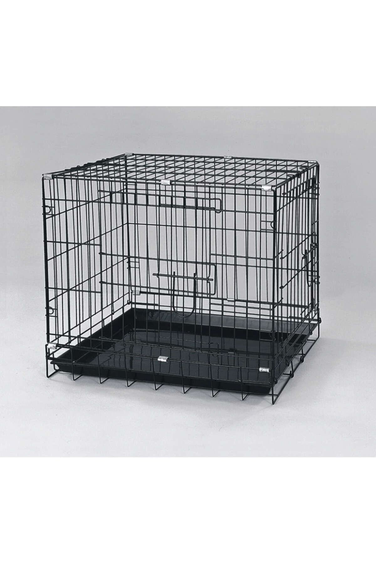 AboutThePerfect Köpek Kafesi Siyah 61x44x50, dayanıklı ve şık tasarım, konforlu kullanım sağlar.