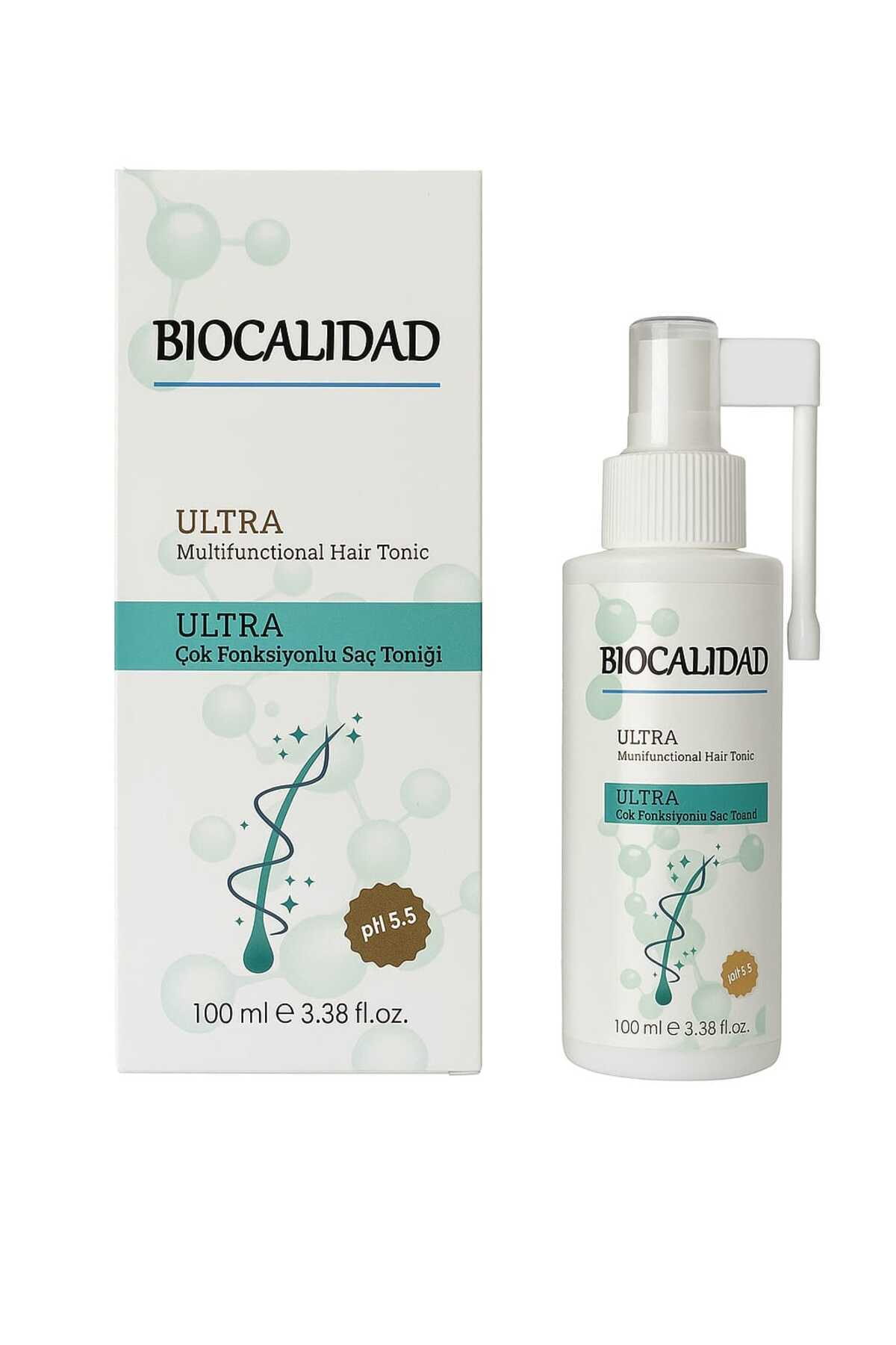 biocalidad Ultra Çok Fonksiyonlu Saç Toniği / Dökülme İncelme Karşıtı/ Kepek Önleyici/Güçlendirici