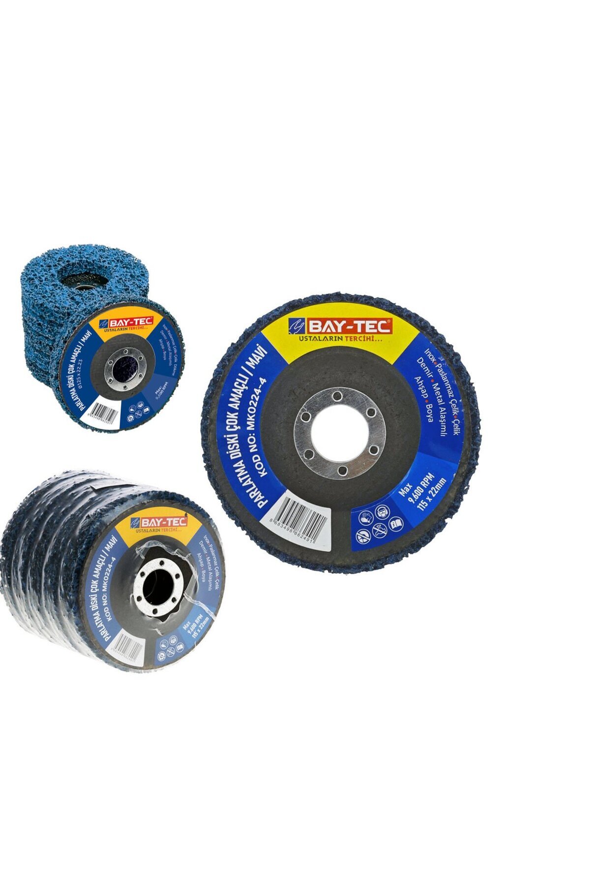 Sedef 115 mm Parlatma Diski Çok Amaçlı Mavi MK0224-4