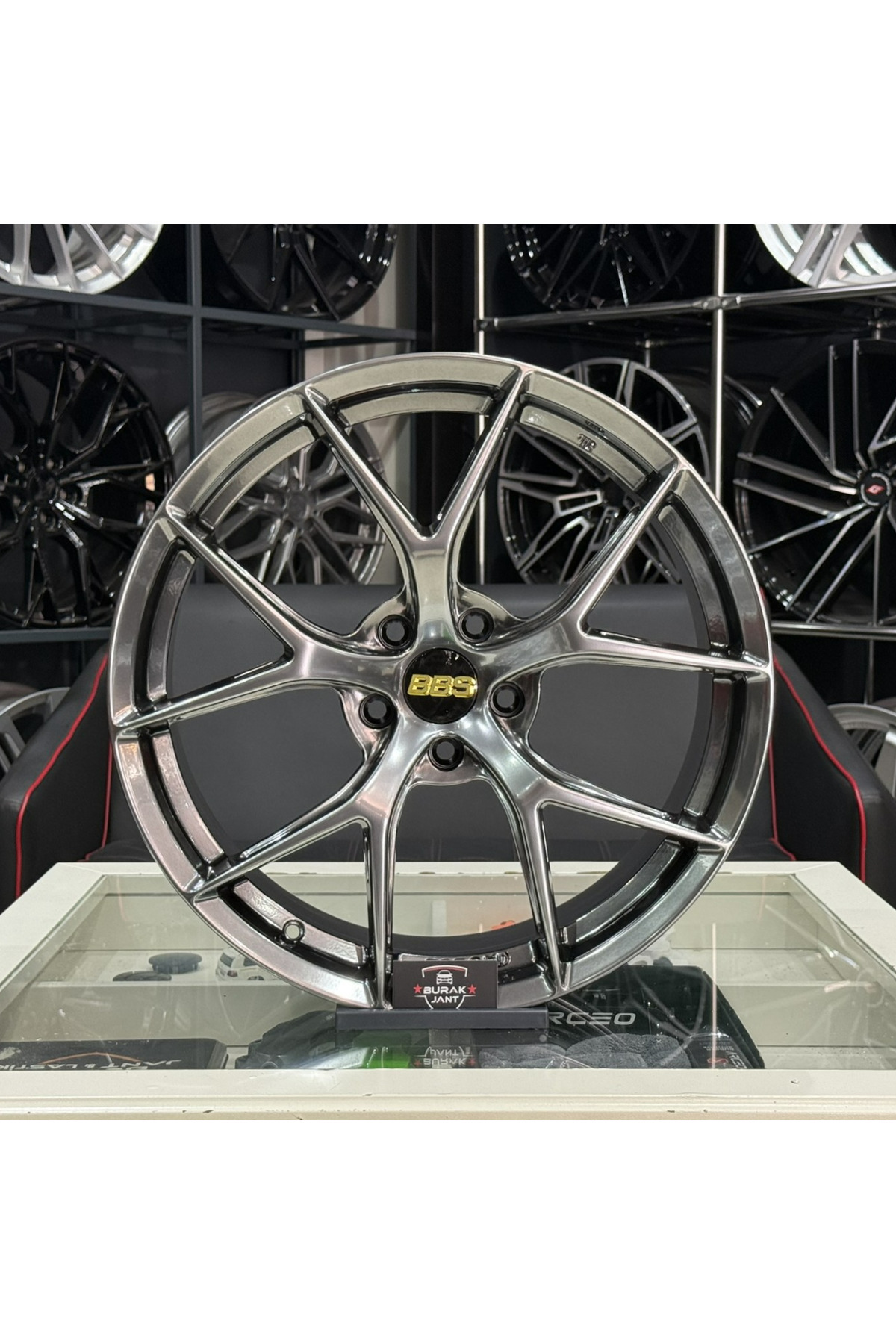 powcan 18 İNÇ 5X108 BBS FI-R HAVA KANALLI FORGED HYPER BLACK JANT