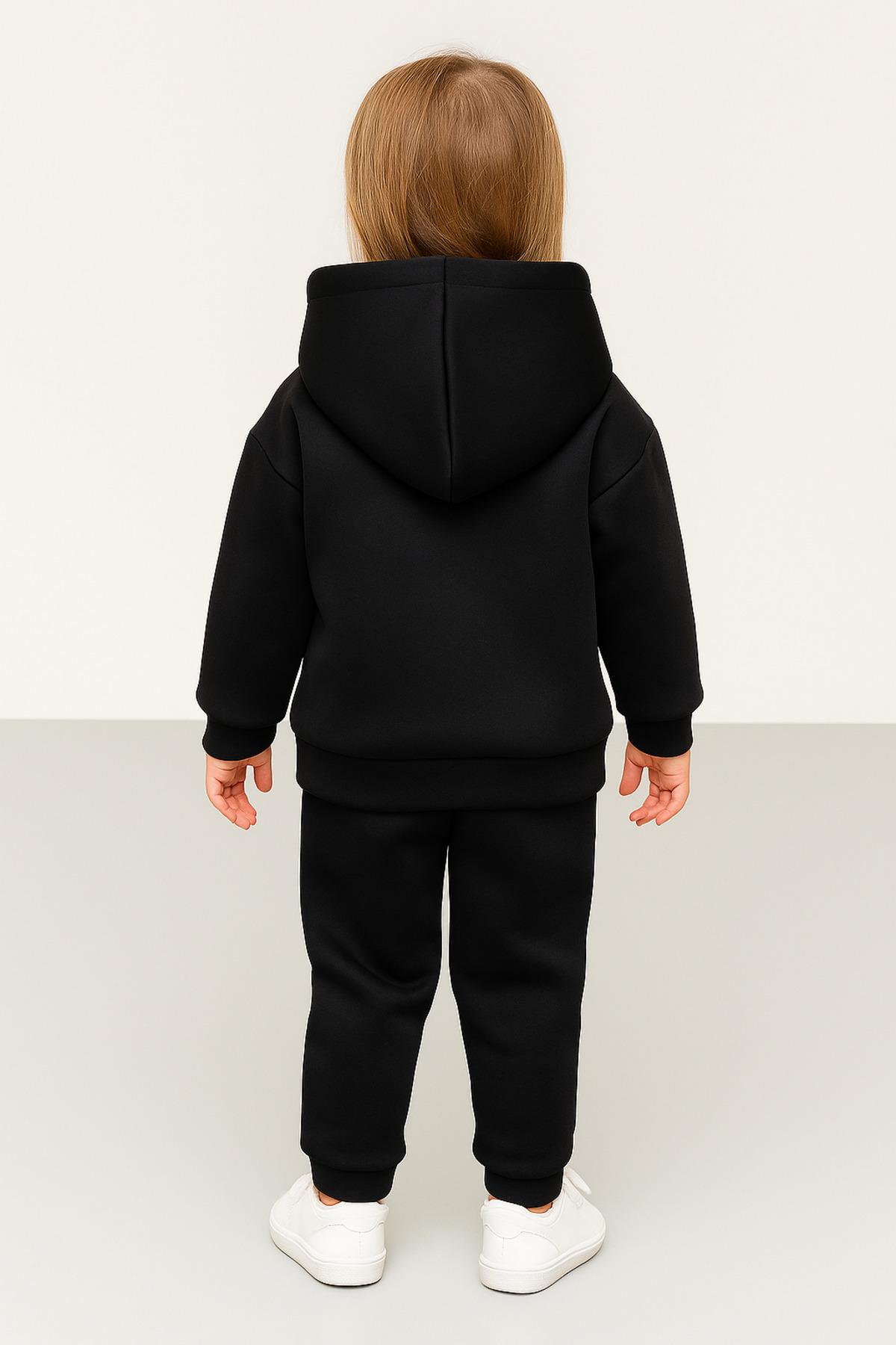 Oz Baby Kışlık Unisex Skuba Kumaş Polar Astarlı Süzene Nakışlı Kapüşonlu Bebek ve Çocuk Takımı fotoğrafı 3 (önizleme)