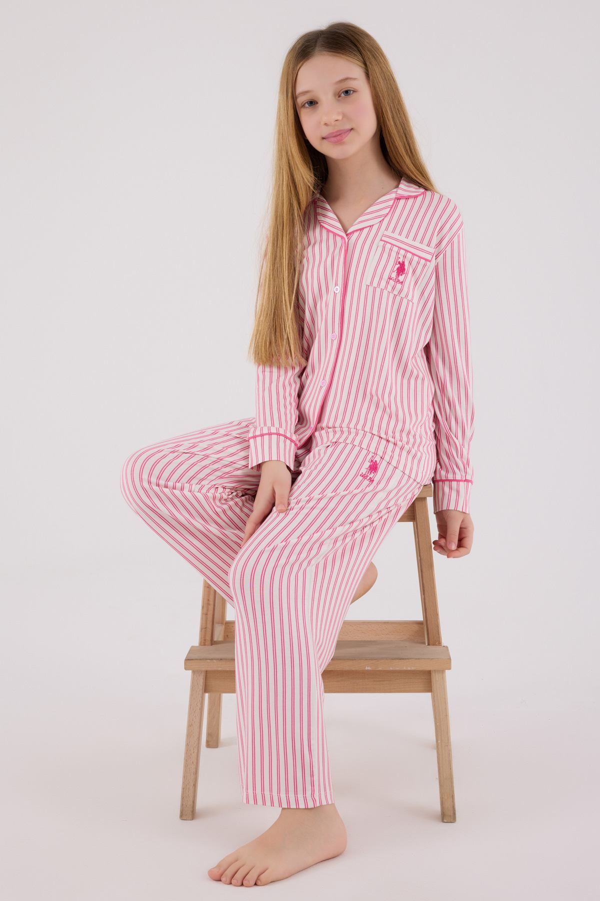 U.S. Polo Assn. 4-15 Yaş Lisanslı Us Polo Assn Kız Çocuk Takım-Fuşya fotoğrafı 4 (önizleme)