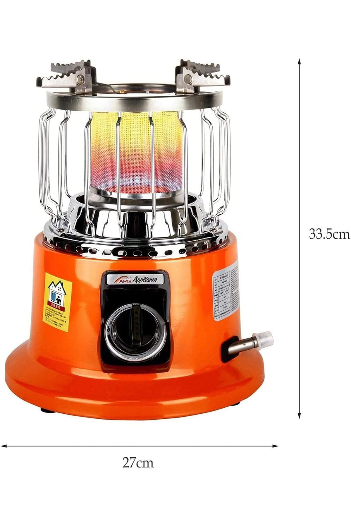 دفاية غاز 2 في 1 ( تدفئة + طبخ\تسخين) محمول لسطح المكتب والمنزل والتخييم