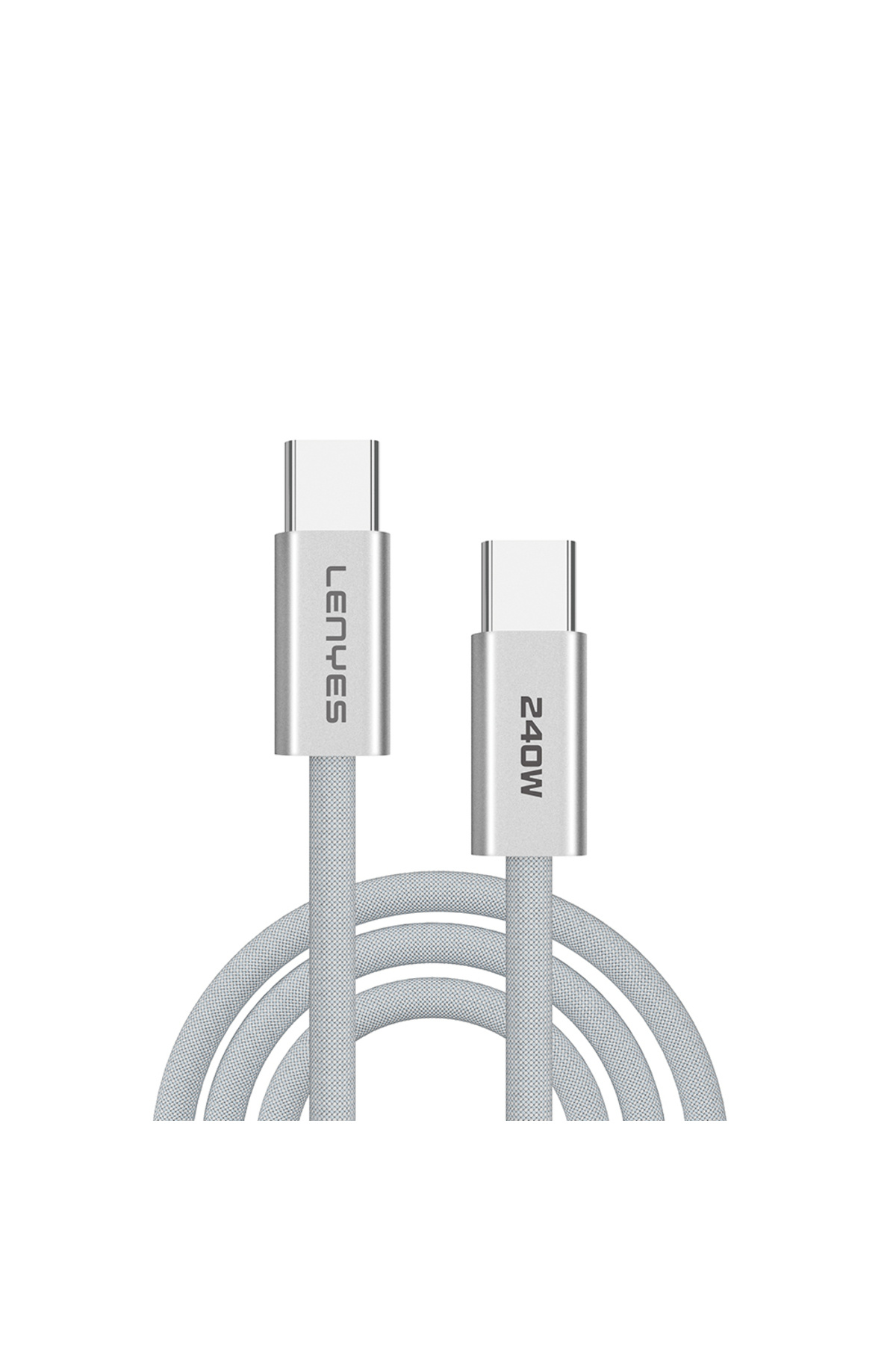 Lenyes LC550 Type-C to Type-C Hızlı Şarj Özellikli Data ve Şarj Kablosu 240W 1M Beyaz