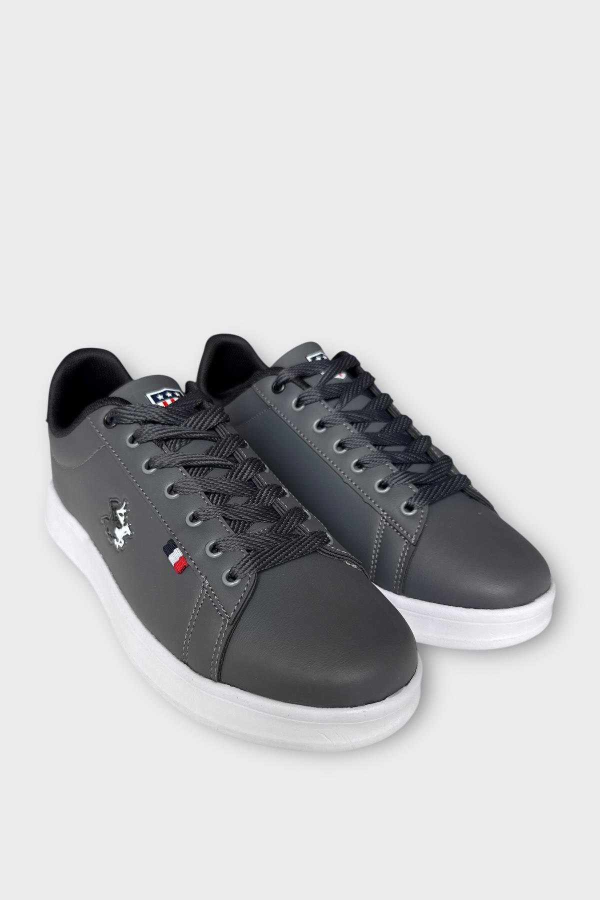 Unisex Sneakers Günlük Spor Ayakkabı FÜME - SİYAH — سفید 2743 — تصویر 3 از 8