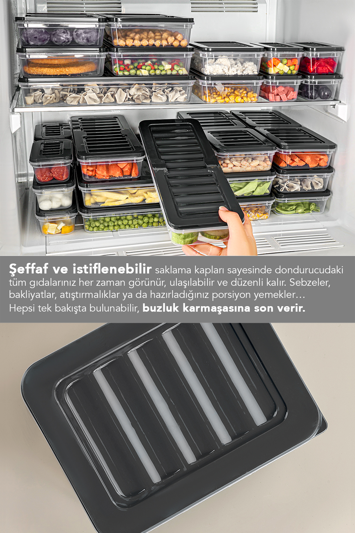 Meleni Home 12'li Buzdolabı Organizer Set - Mikrodalgaya Uygun