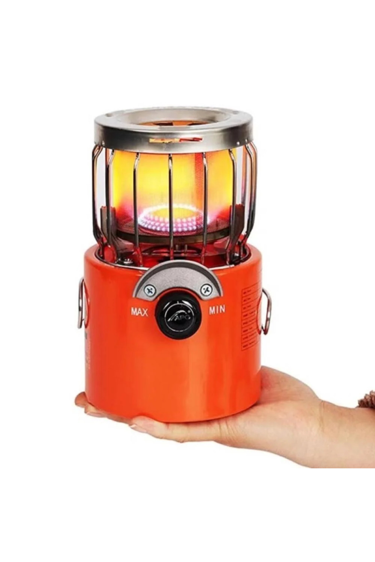 دفاية 2 في 1 ( تدفئة + طبخ\تسخين) للرحلات وللتخييم وللسفر بحجم صغير لسهولة النقل