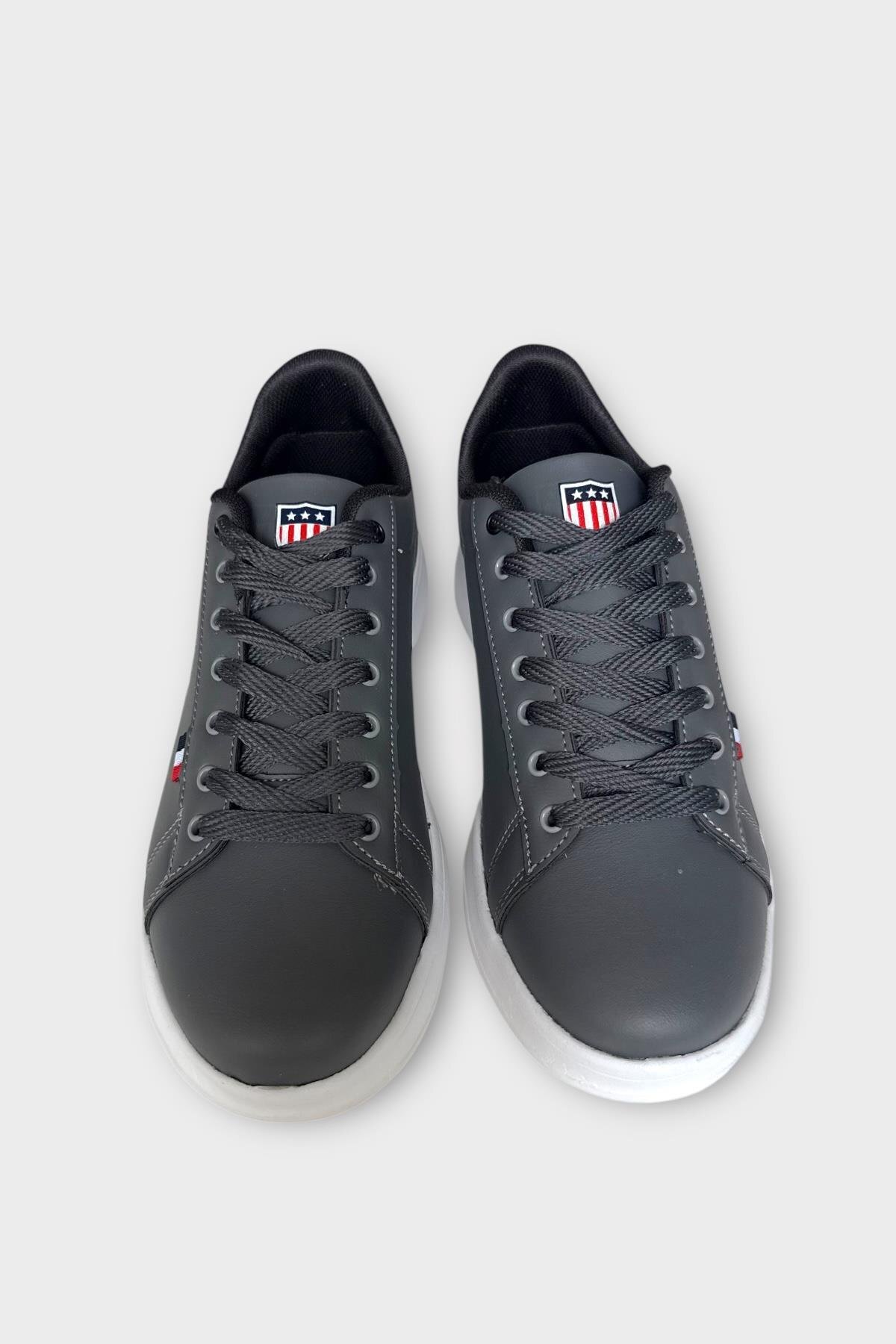 Unisex Sneakers Günlük Spor Ayakkabı FÜME - SİYAH — سفید 2743 — تصویر 5 از 8