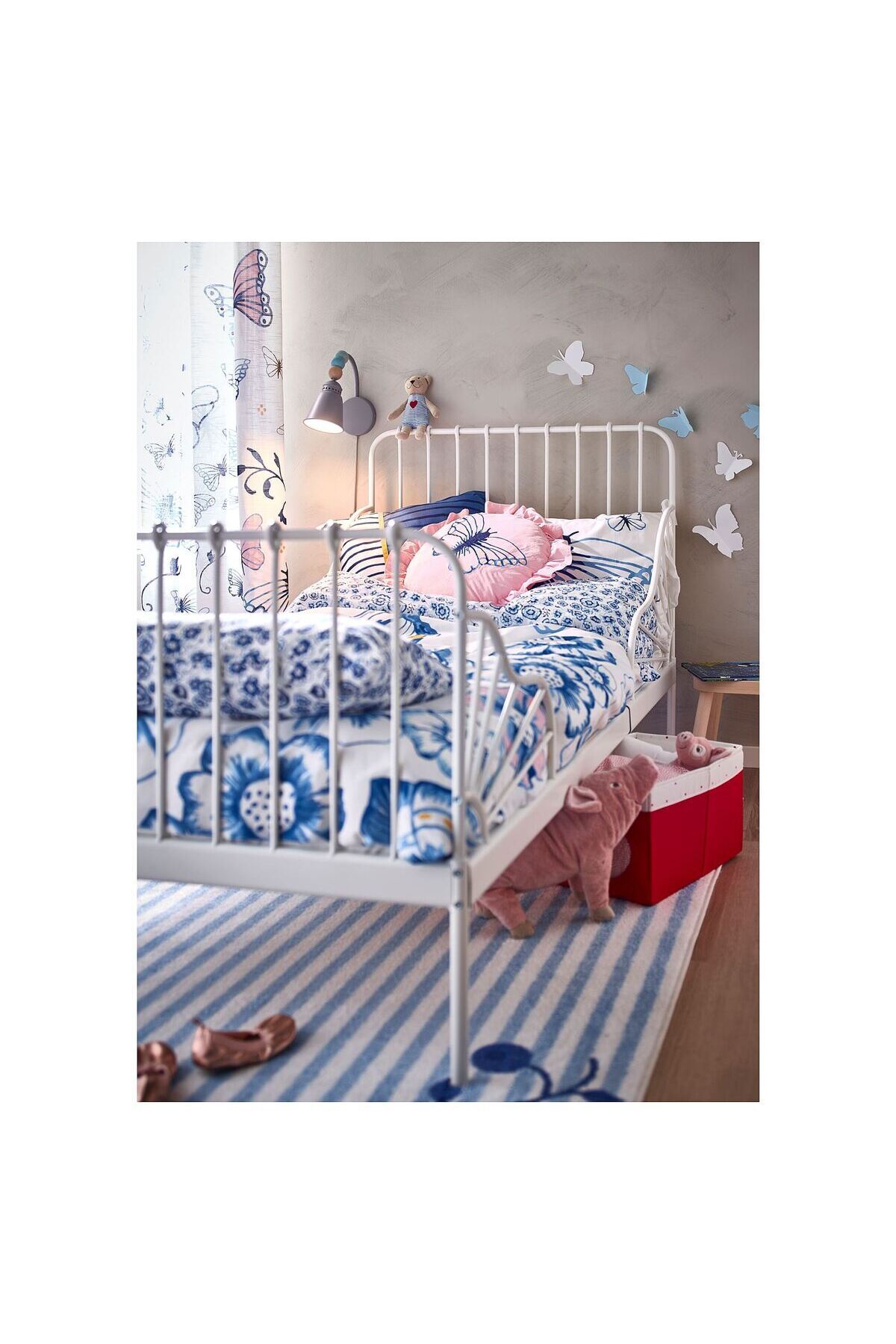 hobiurun Uzayabilen çocuk karyolası, beyaz, 80x200 cm fotoğrafı 2 (önizleme)