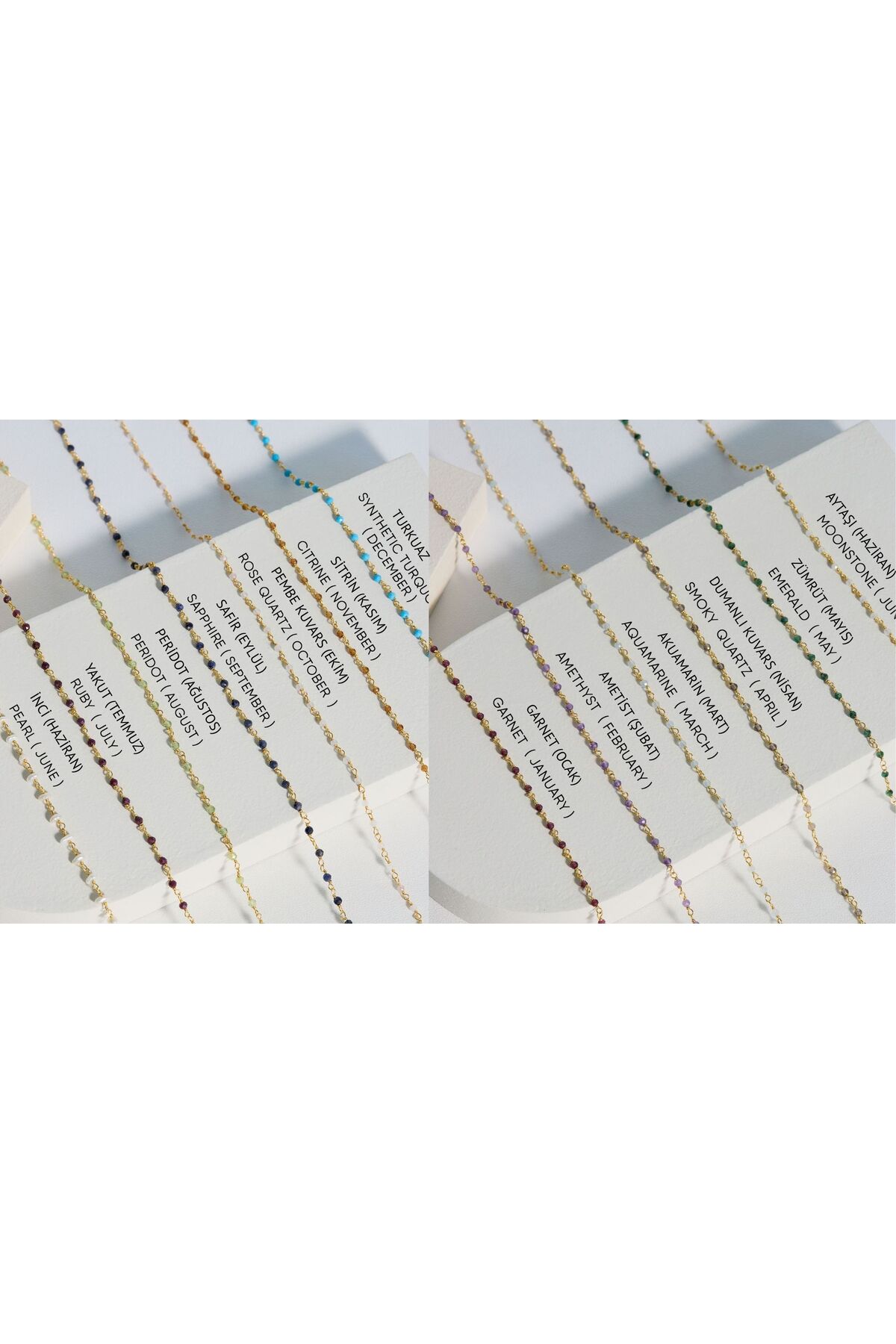 art and crafts jewelry Peridot Taşı Gümüş Örme Kolye görsel 6