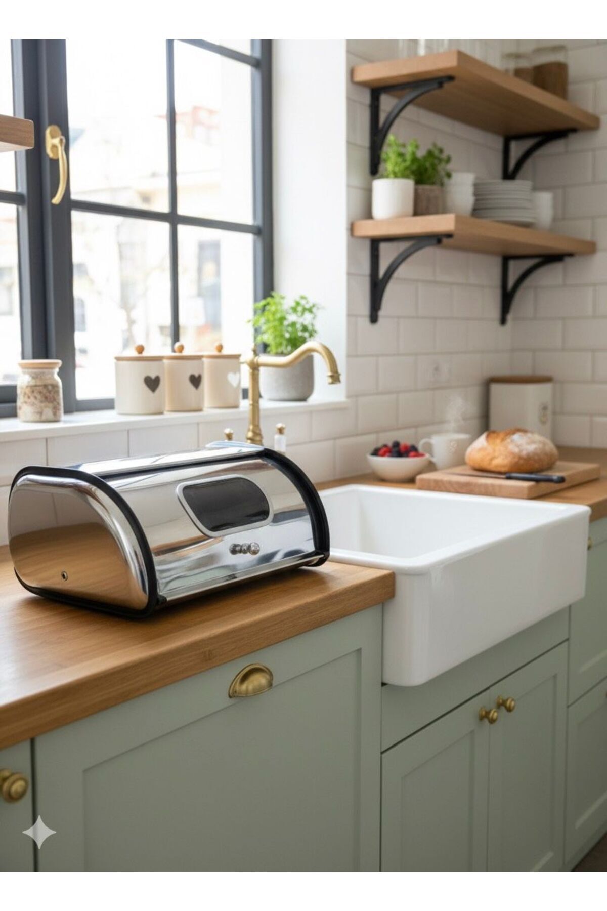 Yıldıray Metal Metal Pratik Kapaklı Ekmeklik