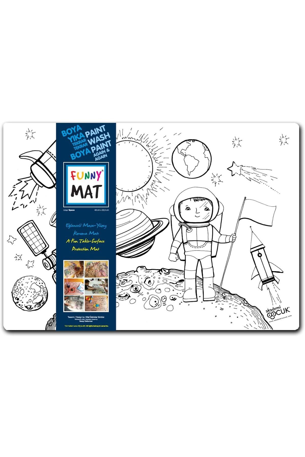 Yıldızan Çocuk Mat 4 Lü Set 1 (Dinozorlar Çağı, Uzay, Iş Makineleri Taşıtlar) 1178227