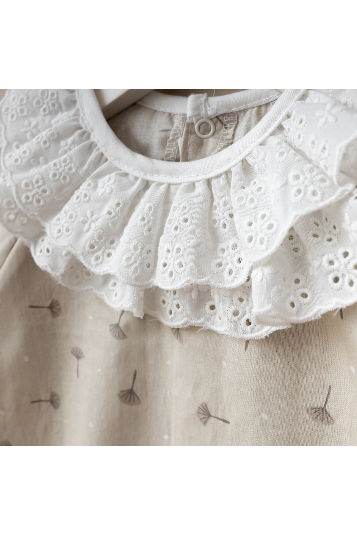 Minimus Kız Bebek Yeni Doğan Pamuklu Tulum Set Hastane Çıkışı Dokuma Kumaş Çiçekli Bebek Takımı fotoğrafı 7 (önizleme)