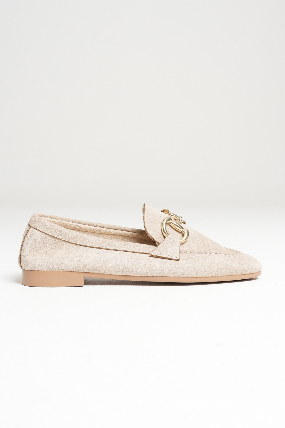 Artgoo  kadın bej süet günlük rahat yumuşak loafer babet ayakkabı - Görsel 6