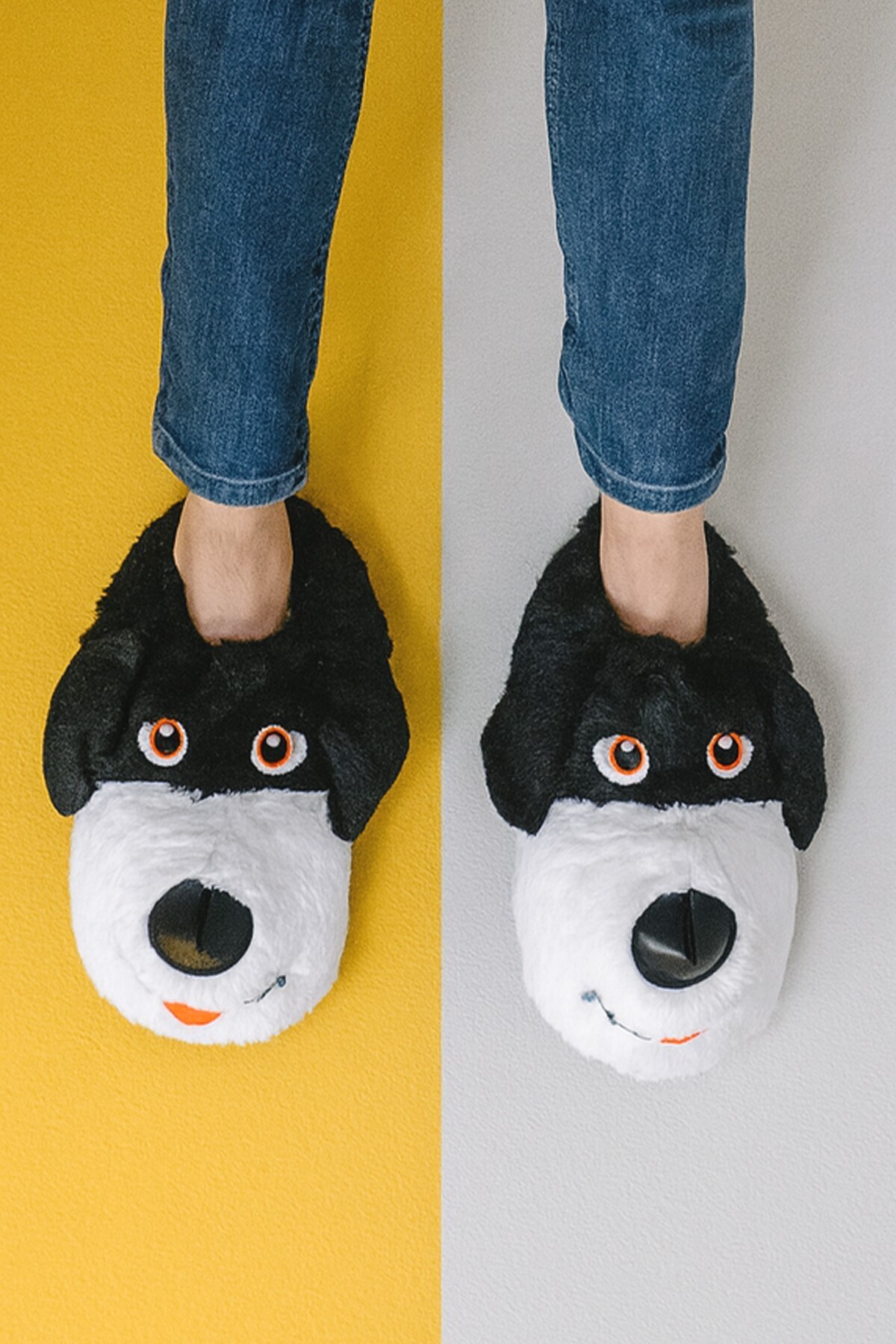 Moda Frato BUDDY Erkek Hayvanlı Panduf Ev Ayakkabısı Pufidik Peluş