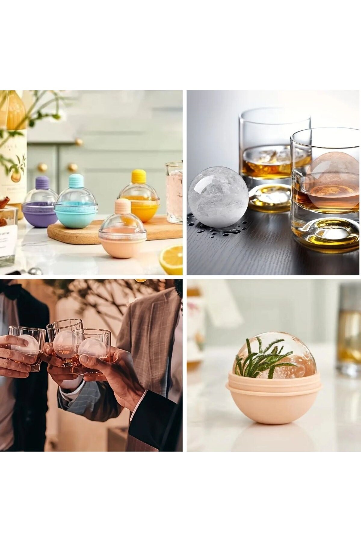 Store Hunili Altı Silikon Kolay Çıkabilen Büyük Boy Küre Buzluk