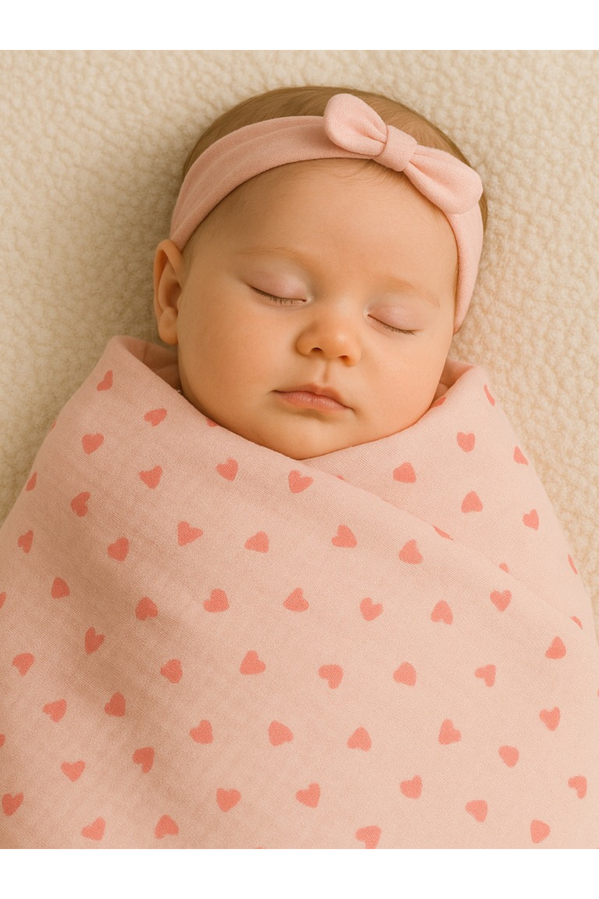 Mama Yoyo Baby Kids 3'lü Müslin Set - Pudra Kalp Takım Yenidoğan Çok Amaçlı Müslin Örtü 100% Pamuk 75*75 cm set fotoğrafı 5 (önizleme)