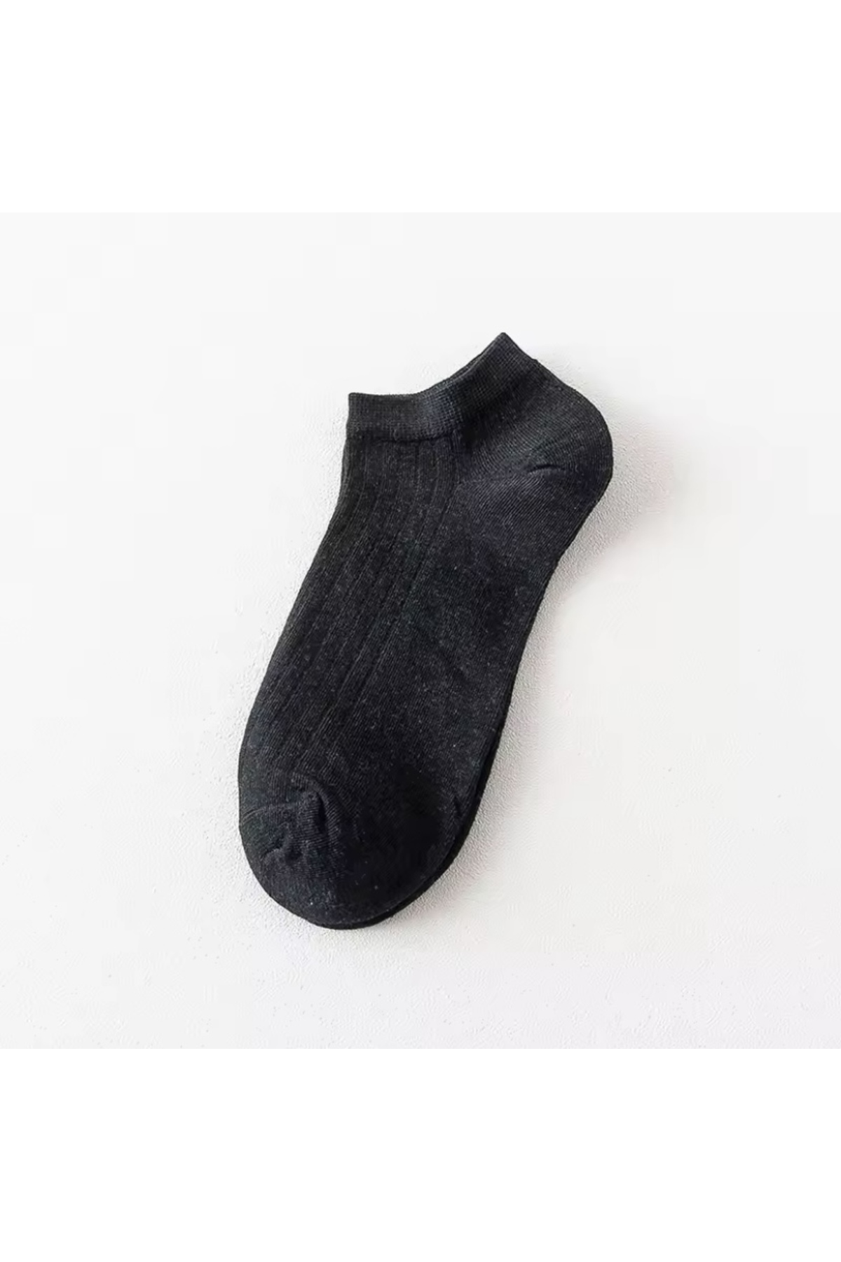 H&N Socks 8 Çift Ekonomik Paket Derbi Detaylı Unısex Kısa Patik Çorap görsel 2