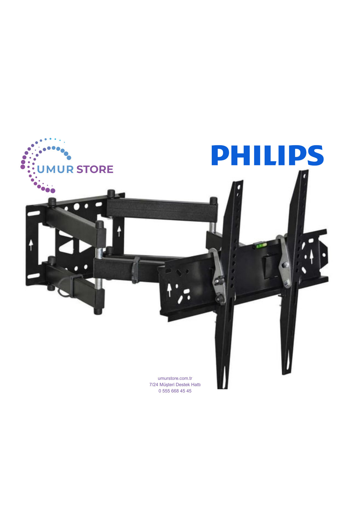 Philips 65PUS7009/62 65" inc 4K Ultra HD Smart LED TV Hareketli Televizyon Duvar Askı Aparatı