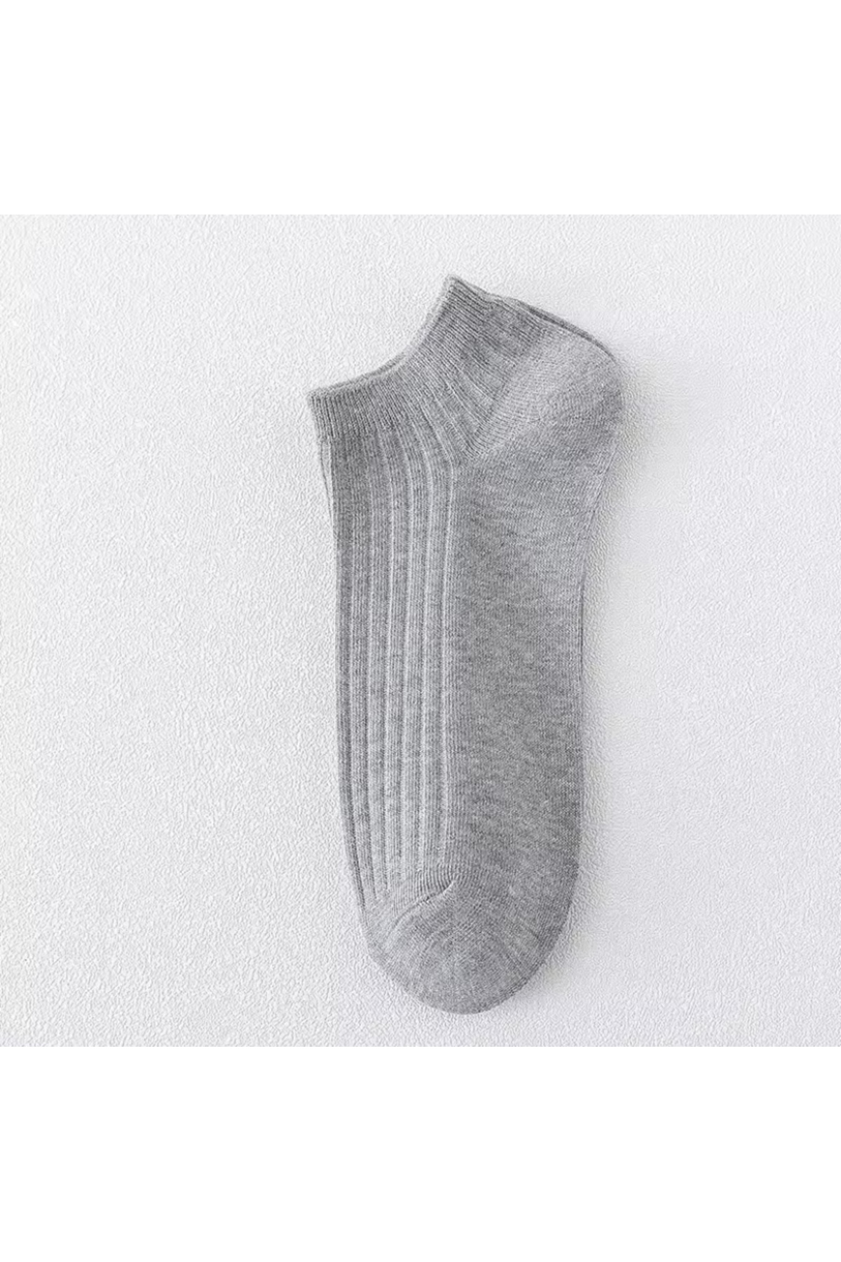 H&N Socks 8 Çift Ekonomik Paket Derbi Detaylı Unısex Kısa Patik Çorap görsel 4