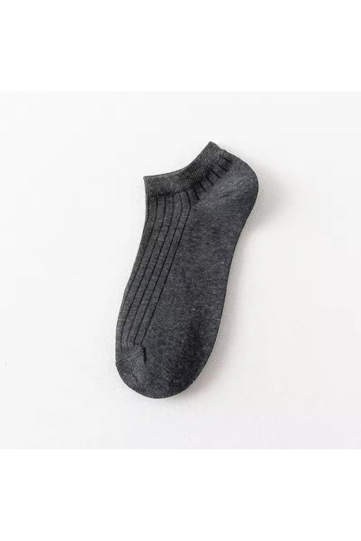 H&N Socks 8 Çift Ekonomik Paket Derbi Detaylı Unısex Kısa Patik Çorap görsel 3