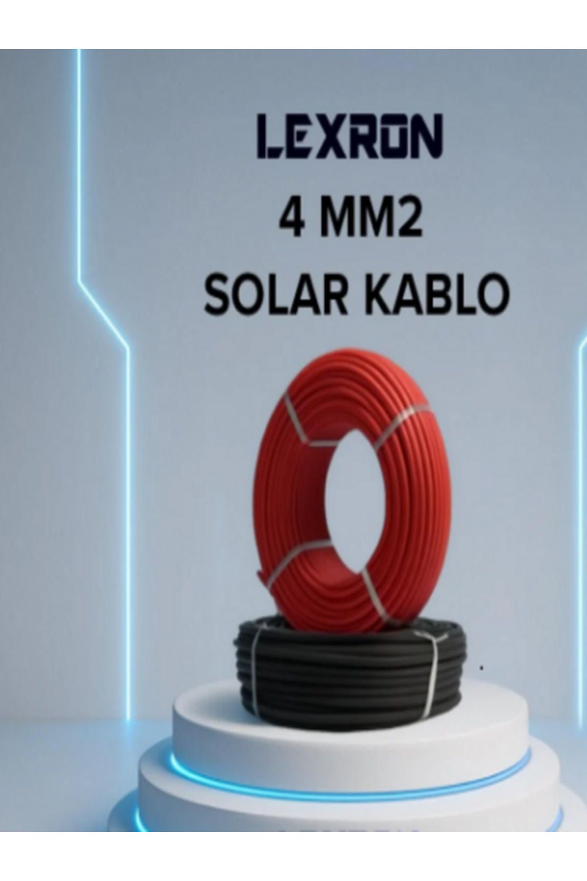 Lexron 4mm Solar Kablo 20m Siyah + 20m Kırmızı