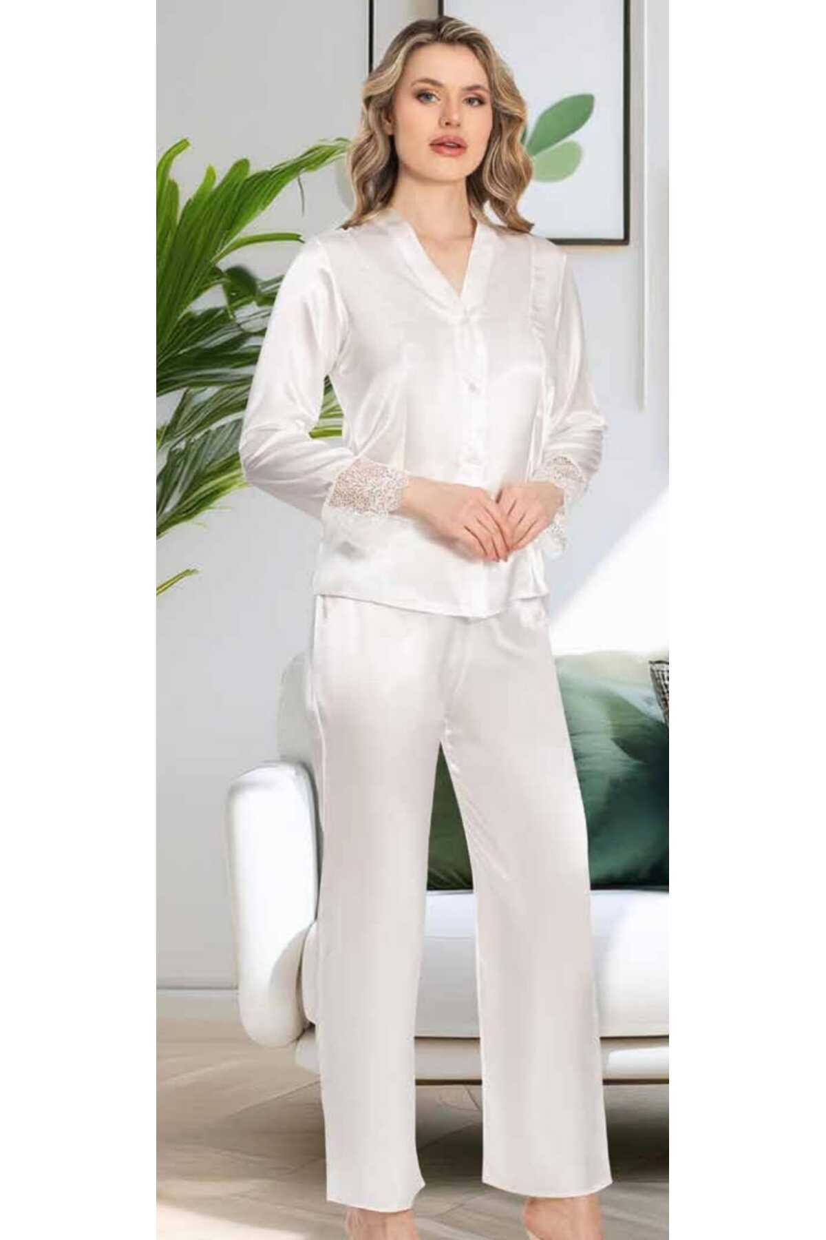 mdm style Kutulu Çeyizlik Saten Dantelli Altılı Set-360