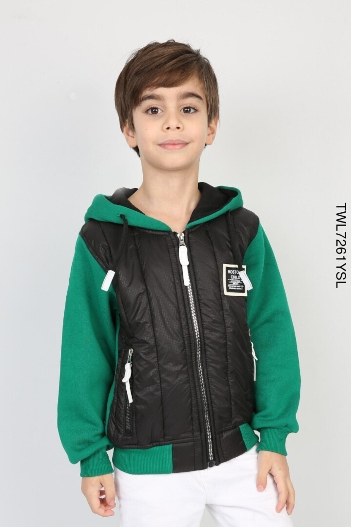 ANKANOVA Erkek Çocuk Kapüşonlu 3 İplik Kumaş İçiTermal Detaylı Bomber Mont Ceket(BİRBEDEN BÜYÜKTERCİH EDİNİZ) fotoğrafı 3 (önizleme)