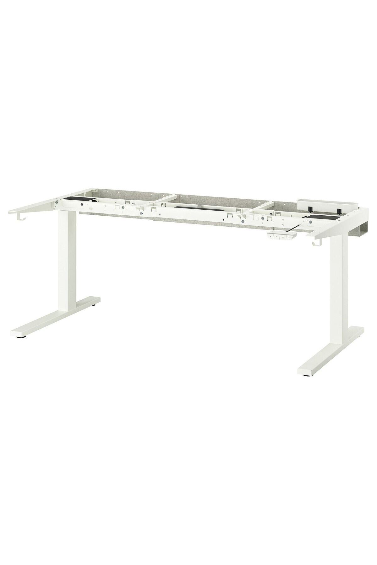 hobiurun Yüksekliği ayarlanabilir masa alt iskeleti, beyaz, 120/140/160x80 cm