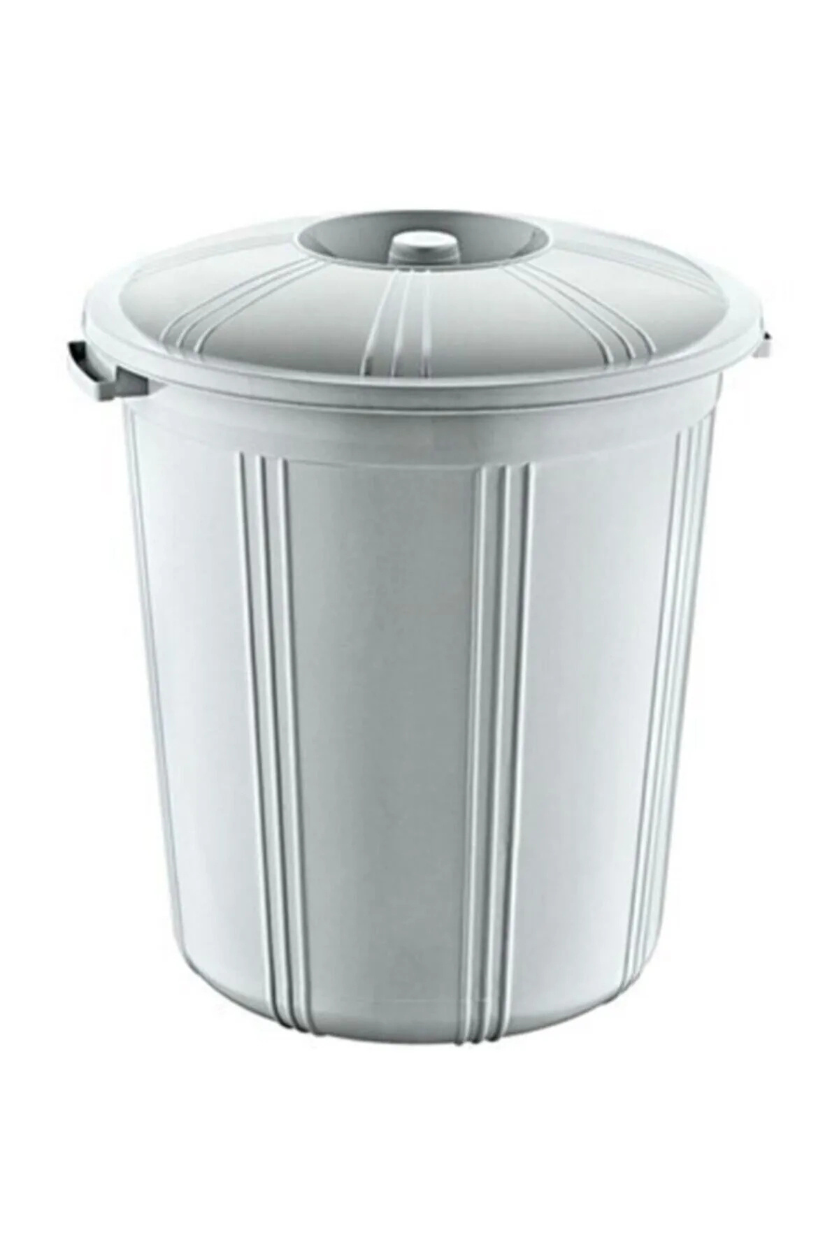 Genel Markalar LitaeTrend 35 Lt Kapaklı Yuvarlak Plastik Büyük Boy Çöp Kovası Su Et Kovası Balkon Kovası Bahçe Kova