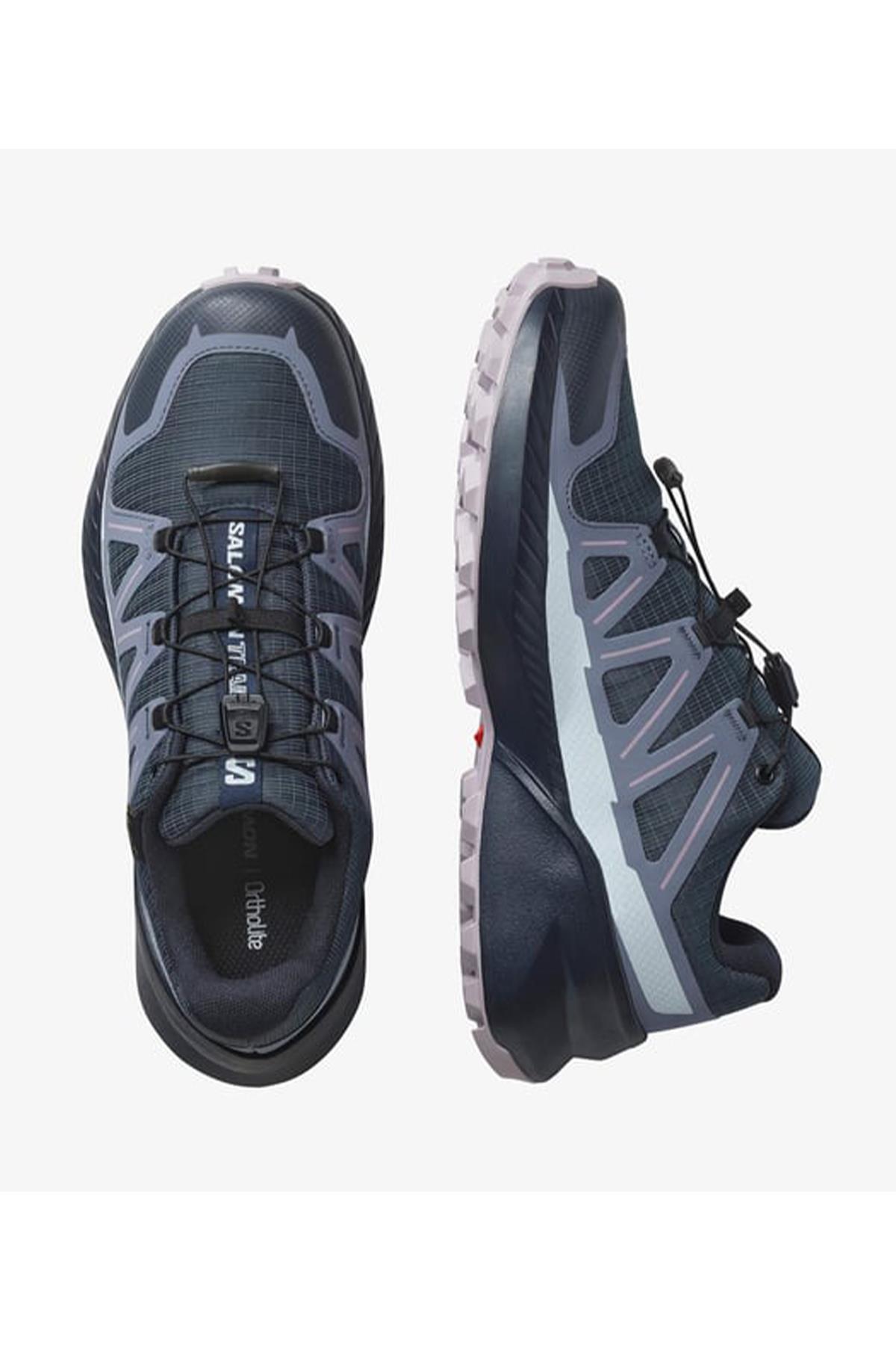 Salomon Speedcross Peak Gore-Tex W L477907 Kadın Koşu Ayakkabı - LACİVERT görsel 2