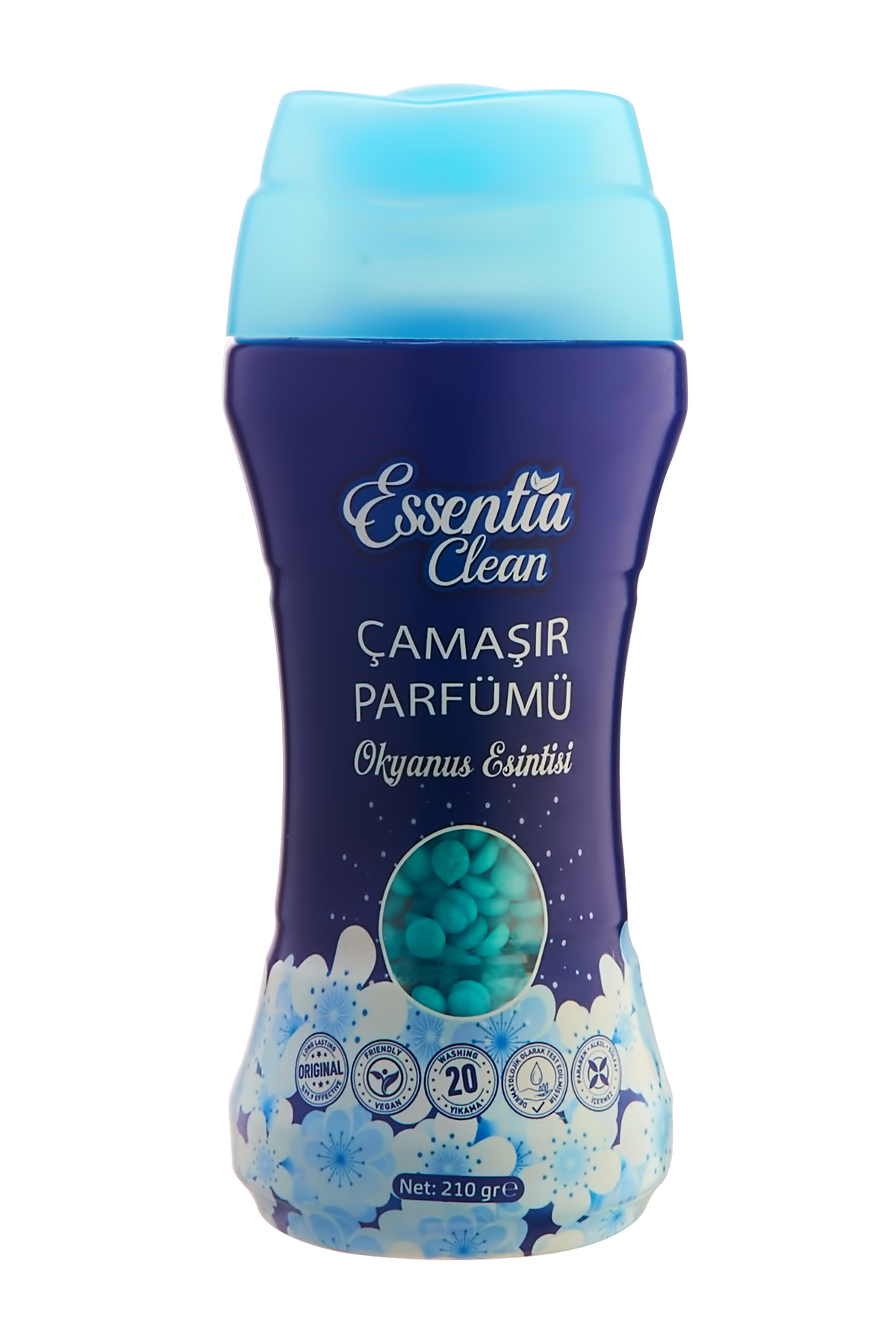 EssantiaClean Granül Çamaşır Parfümü & Çamaşır Yumuşatıcı Okyanus Esintisi 210 gr