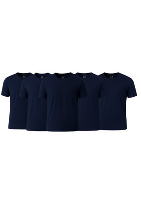 Piano Luce Erkek 5’li Paket T-Shirt – Kısa Kollu Bisiklet Yaka Regular Fit – ...