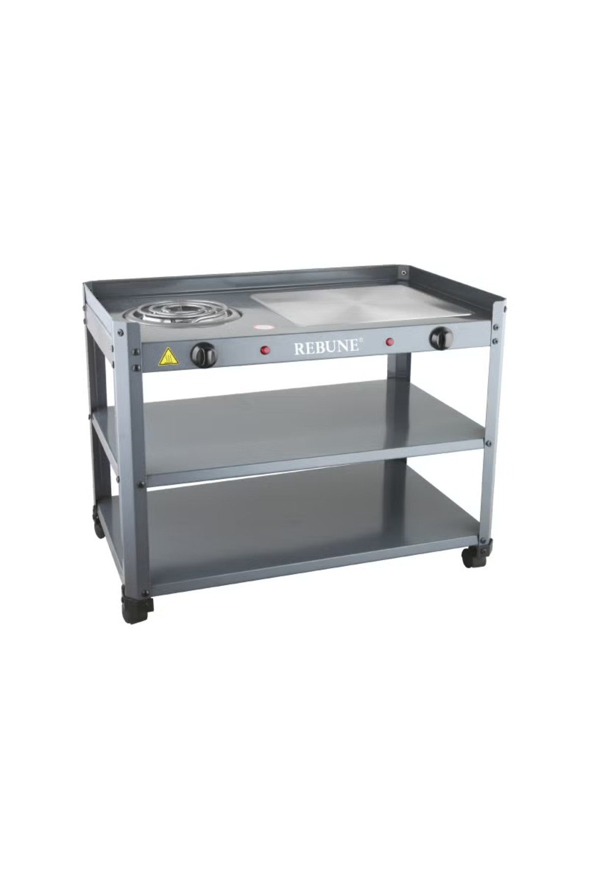 شواية كهربائية وسخان - تسخين سريع وأداء ممتاز 1250 واط RE-4-063G رمادي