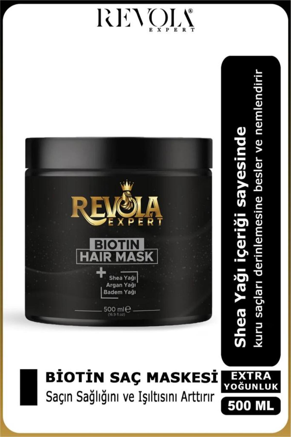 revola Expert Shea Agan Badem Yağlı Saç Maskesi 500 Ml Biotin — Revola00012