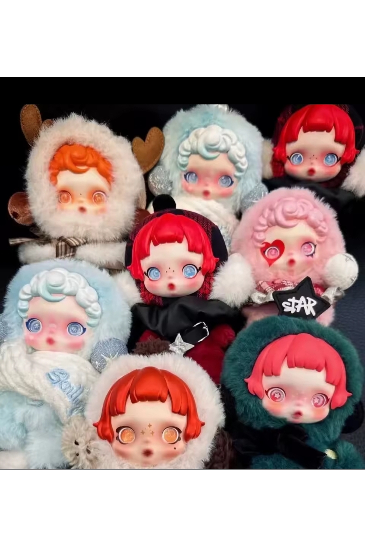 Skull panda baby初芒 限定 NB market Skull panda bebek peluş sürpriz paket labubu tarzı özel