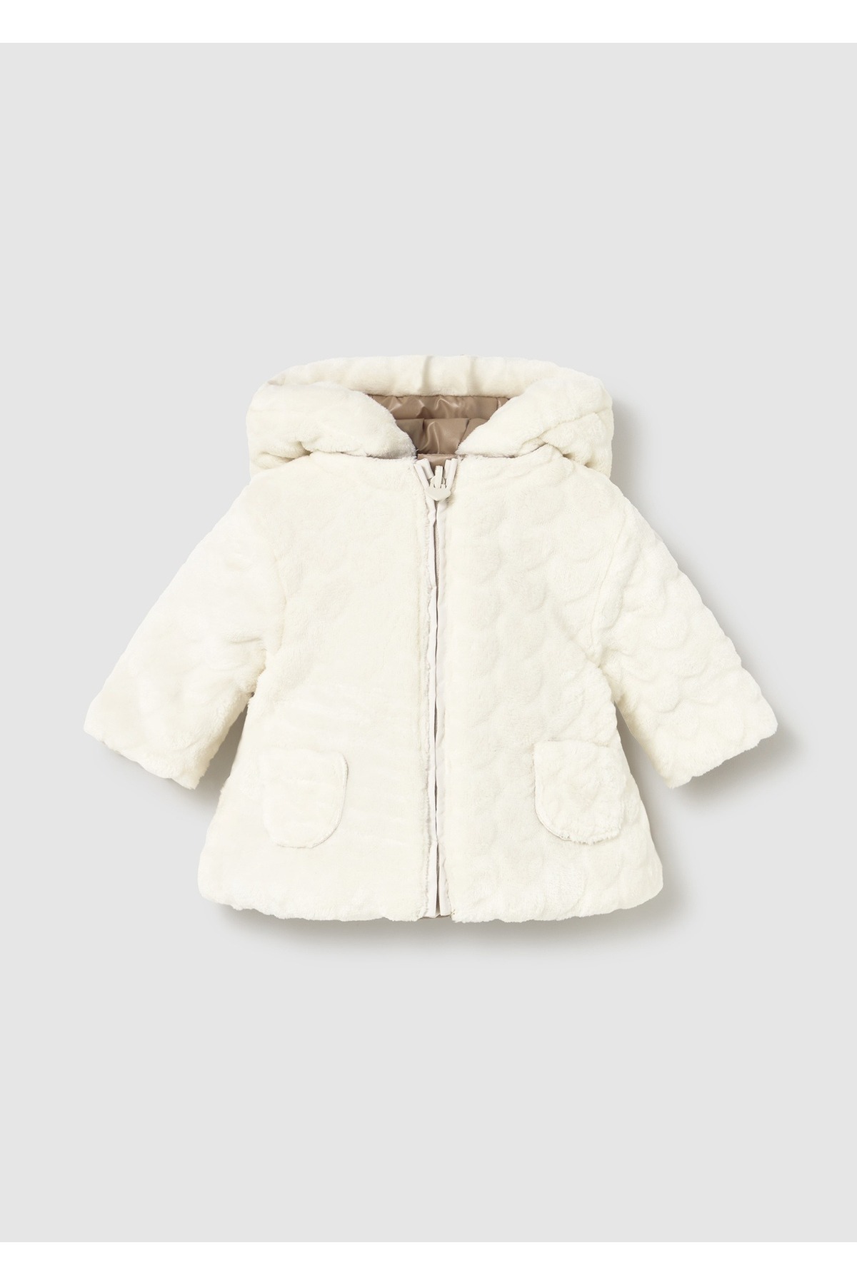 Mayoral Kız Bebek Çift Taraflı Peluş Mont 2404 fotoğrafı 2 (önizleme)